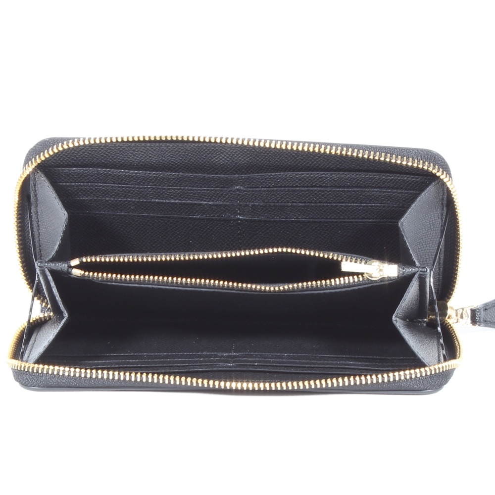 Coach Accordion Zip Black Leather Wallet NWOT NEW - Picture 4 of 5